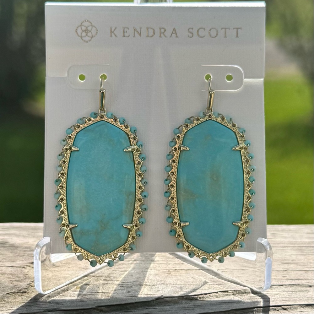Kendra Scott Beaded Danielle Statement Earrings I… - image 4